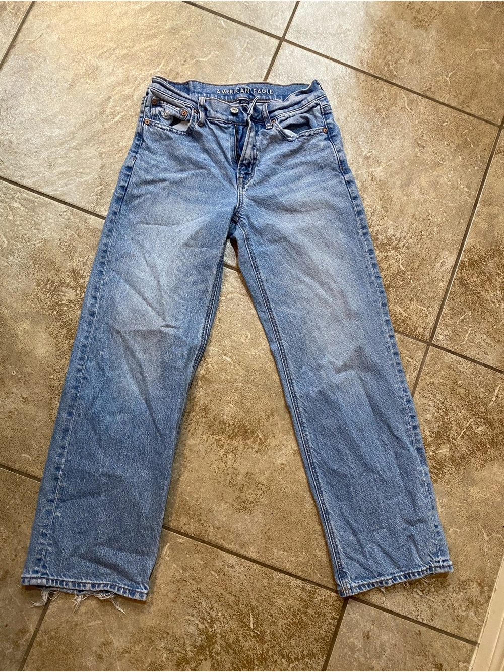 American Eagle Outfitters Light Blue baggy wide leg Jeans